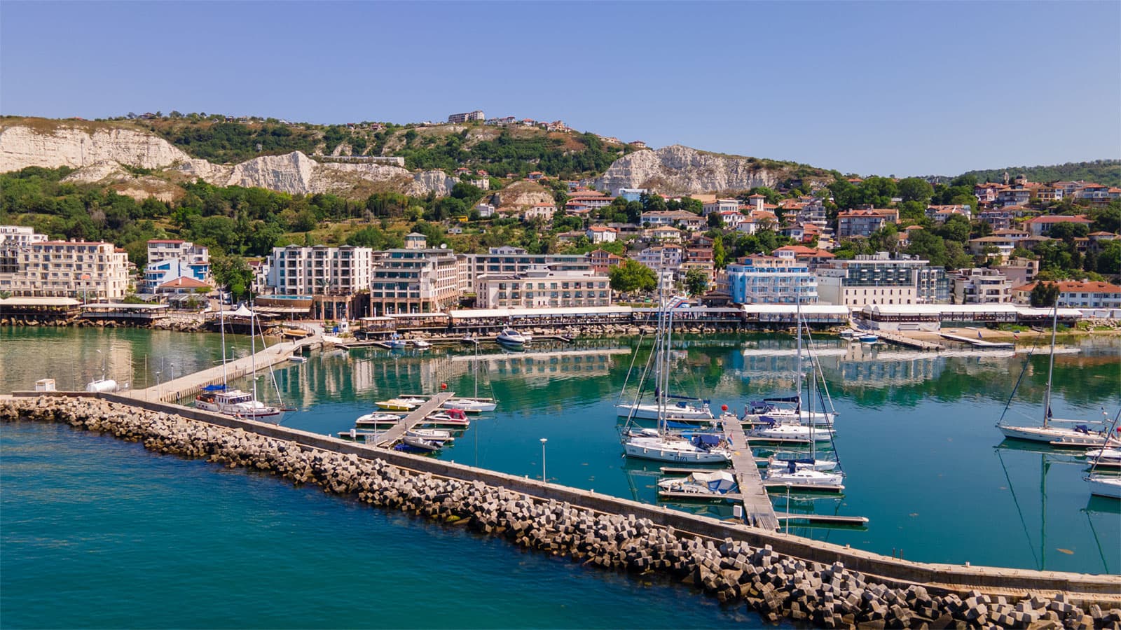Balchik see view panorama