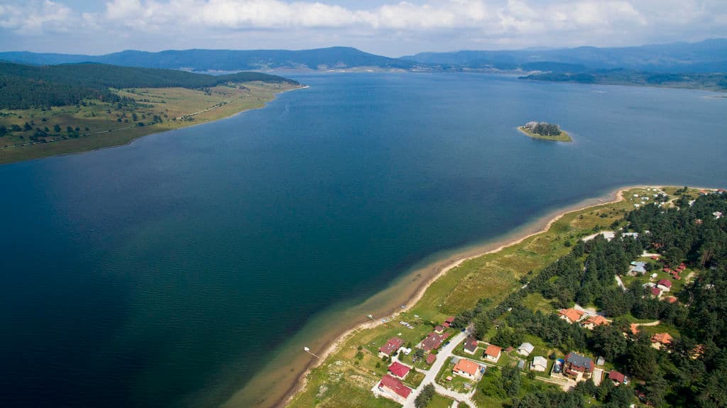 Aerial view of Batak Reservoir