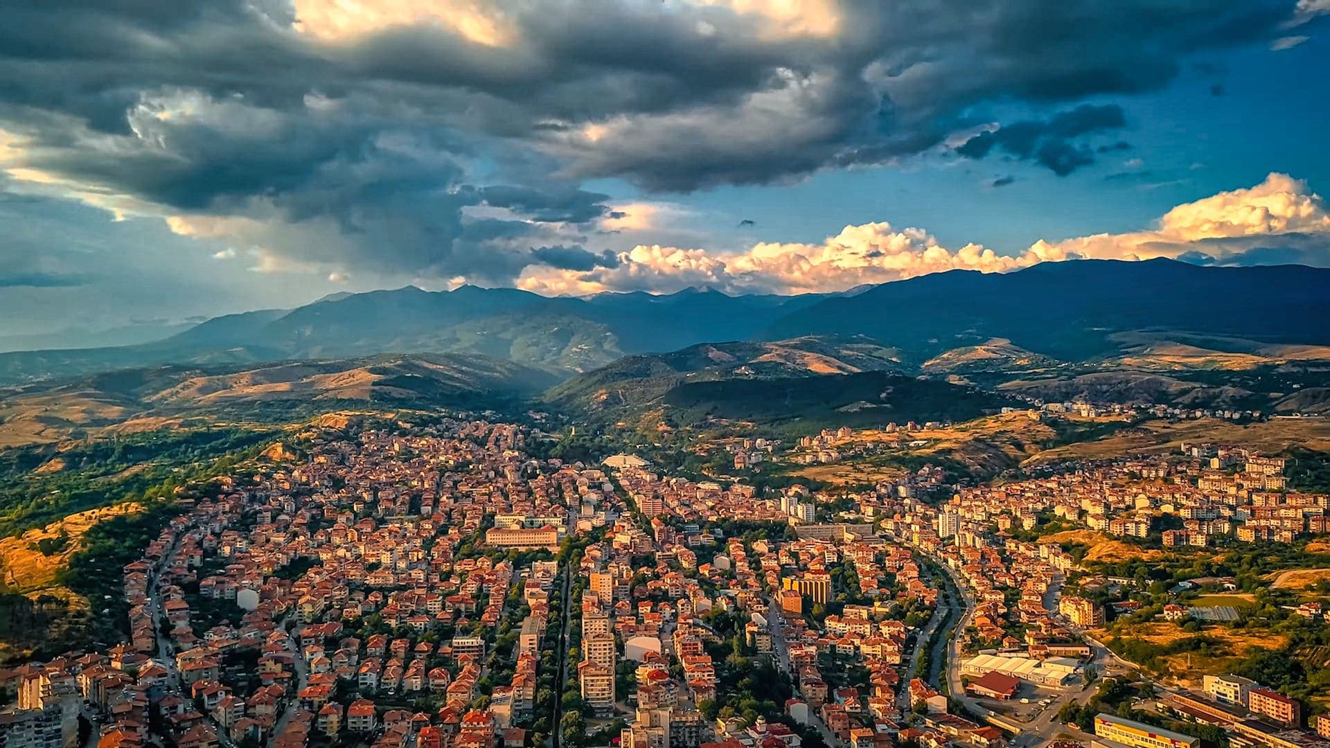 The sky over Sandanski