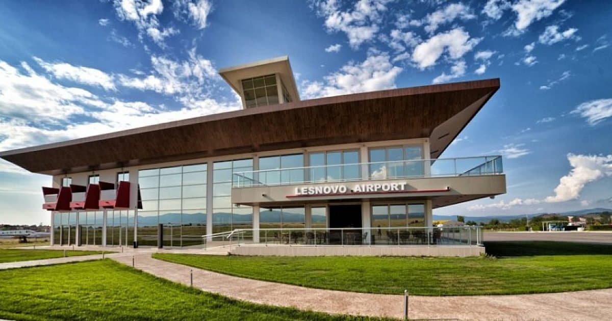 The main building of Lesnovo Airport
