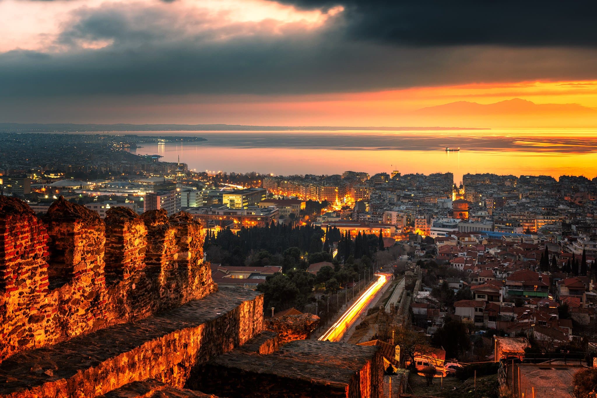 Thessaloniki at night