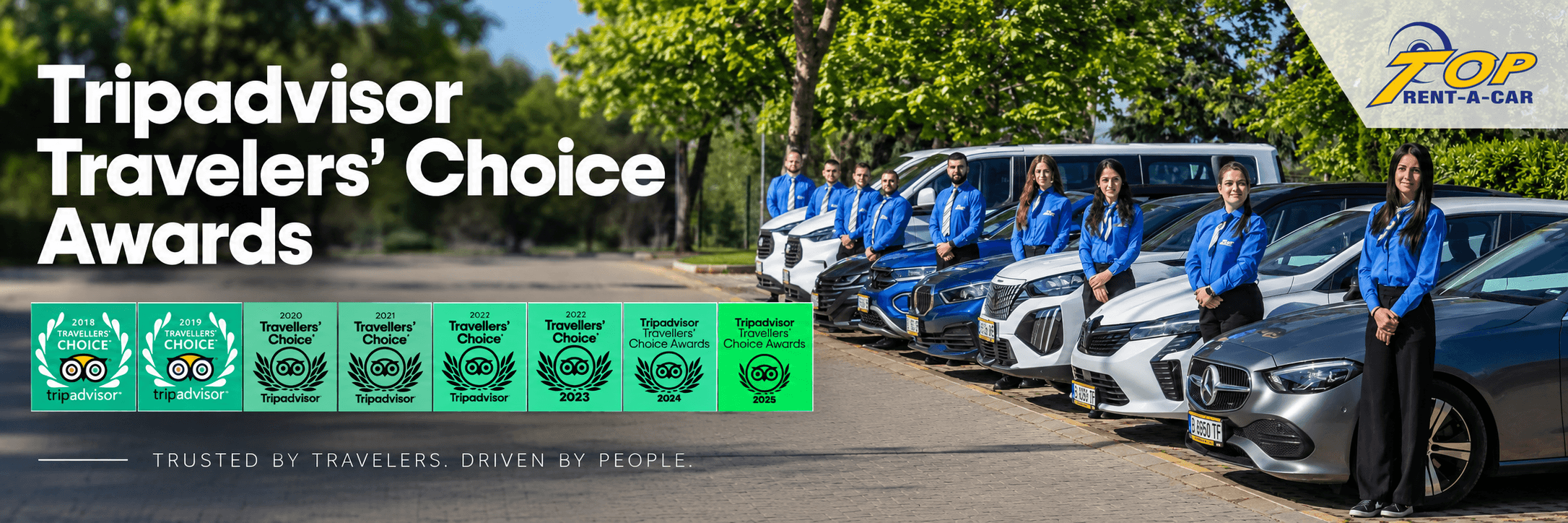 Top Rent A Car once again among the best according to Tripadvisor!