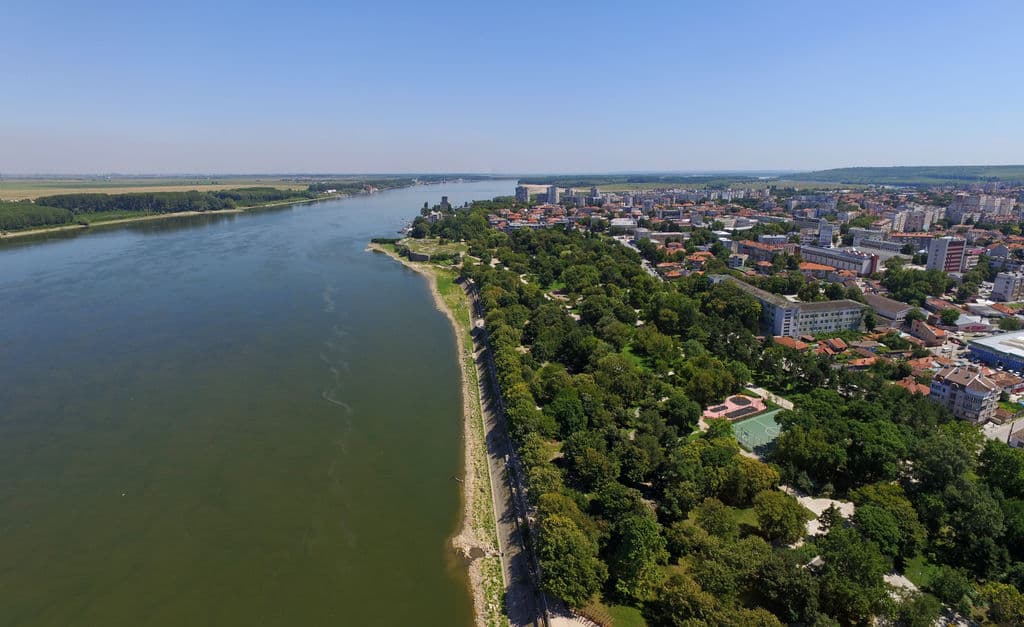 The banks of the Danube river in Silistra